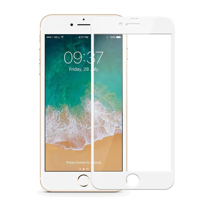 Heltäckande skärmskydd i Härdat glas - iPhone SE (20 / 22) / 8 / 7