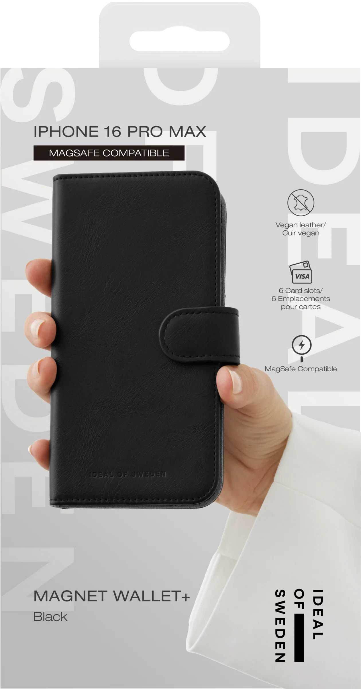 iDeal of Sweden Svart Magnet Wallet+ - iPhone 17 PRO Max