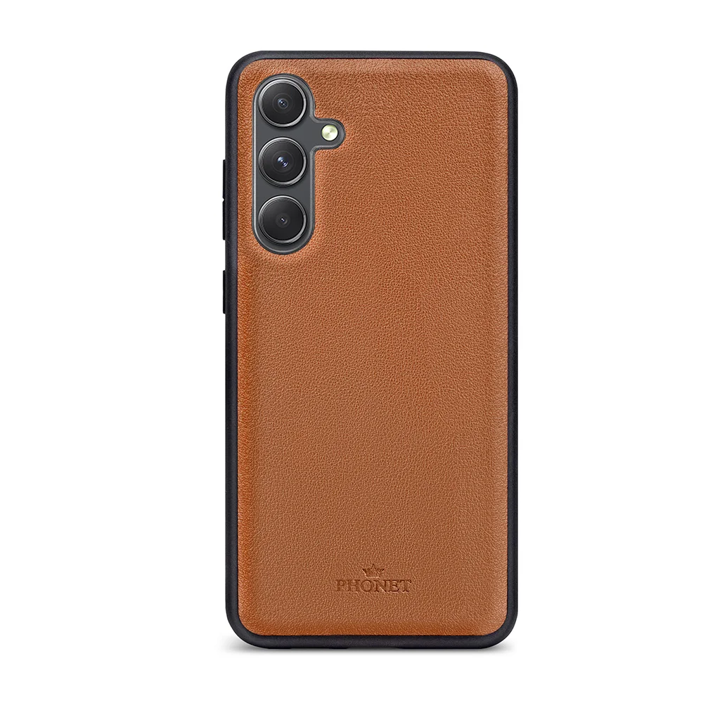 Phonet Magnet Fodral med Skal för Samsung A14 4G / 5G - Brun