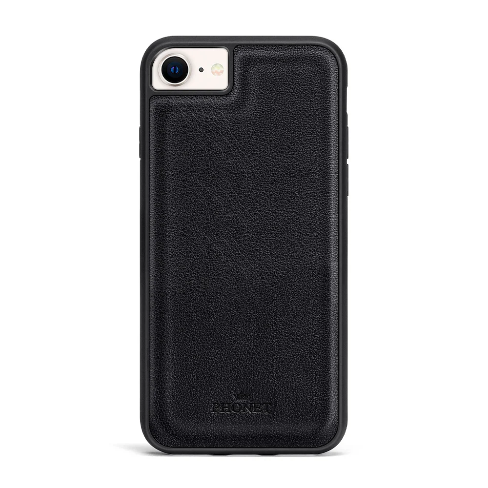 Phonet Magnet Fodral med Skal för iPhone SE / 8 / 7 - Svart