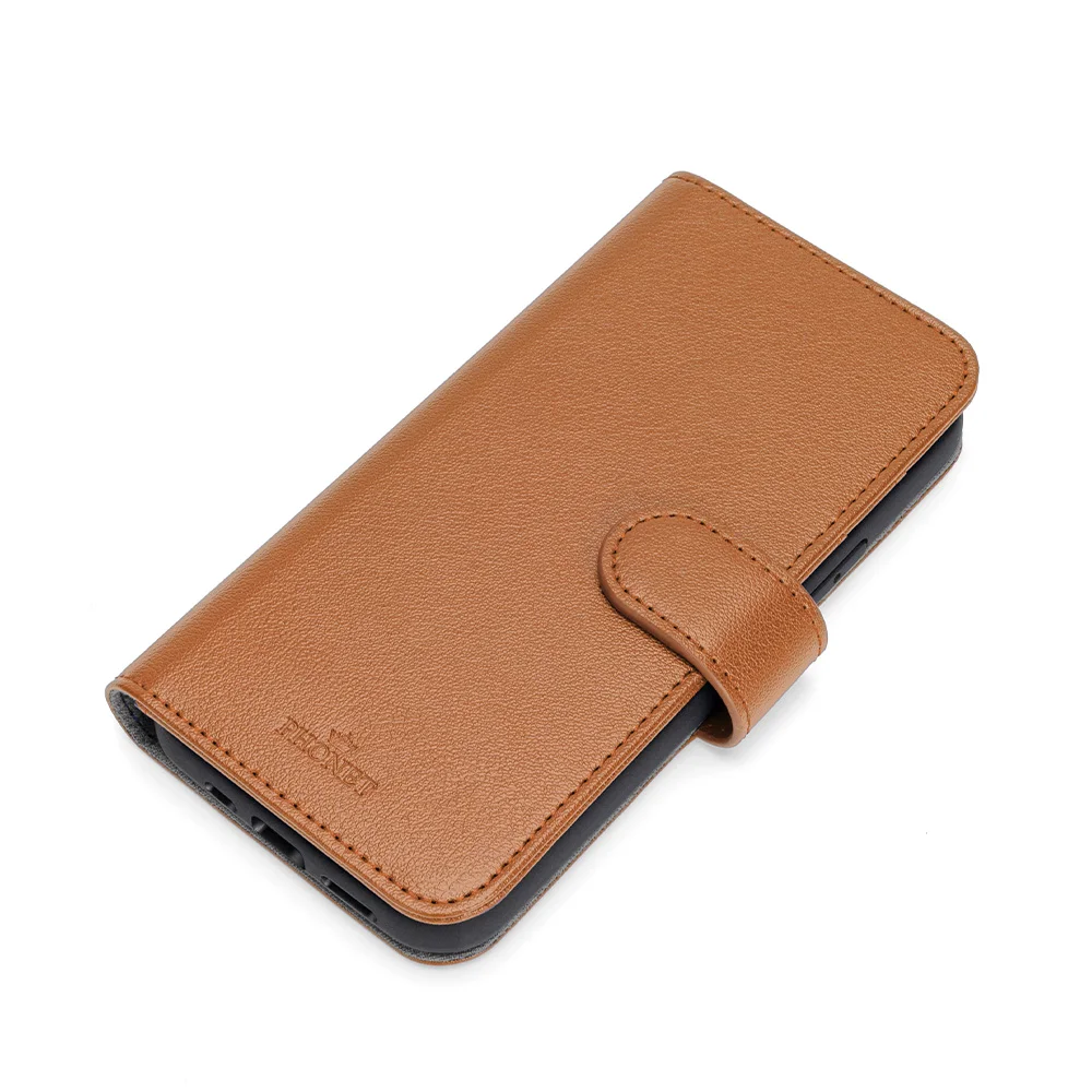 Phonet Plånbok Fodral med magnet Skal för iPhone 11 / iPhone XR - Brun