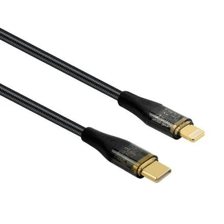 Cable VIDVIE Type-C till Lightning 1.2m 30W Svart