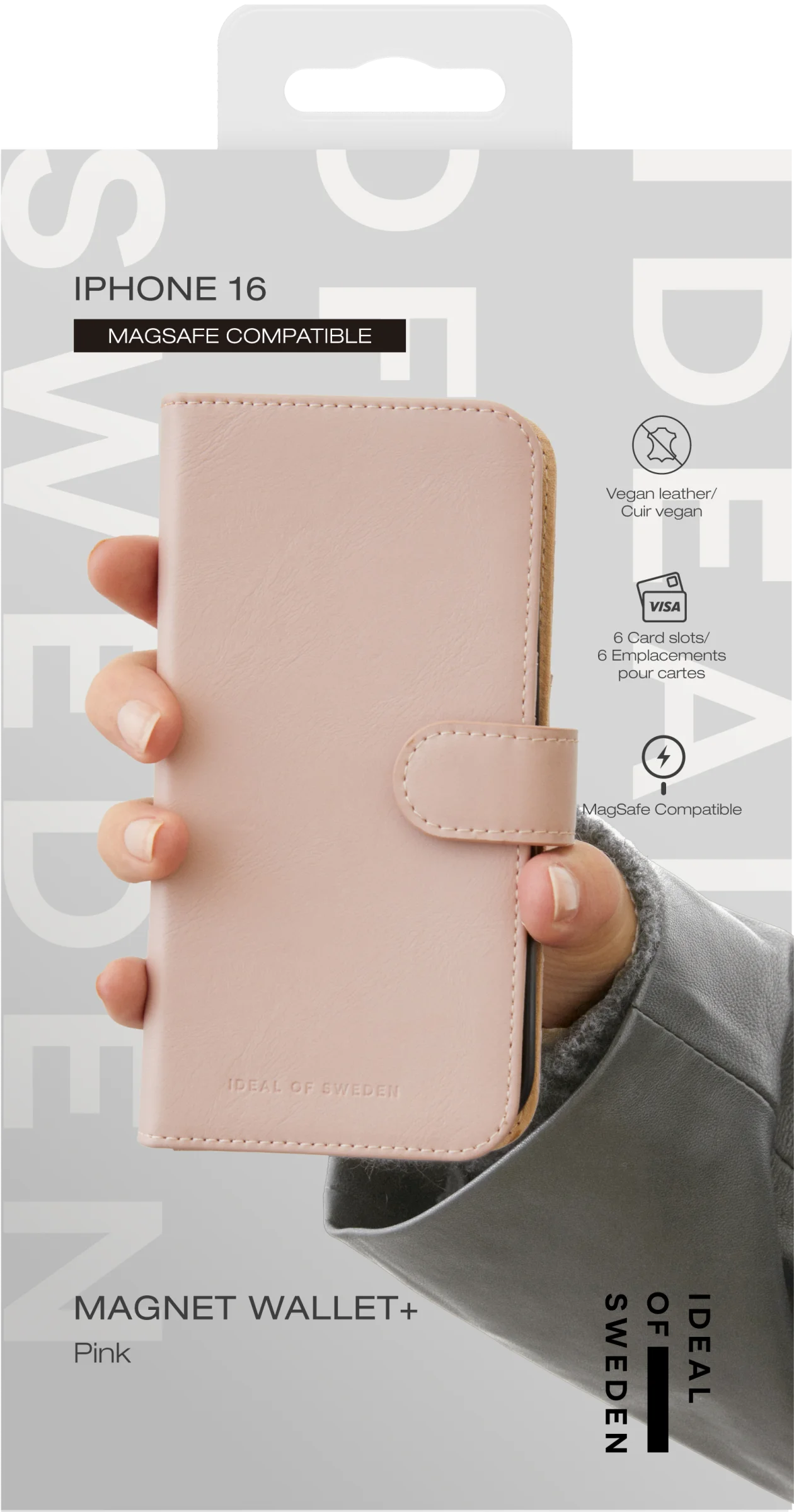 iDeal of Sweden Magnet Wallet+ - iPhone 16 - Rosa