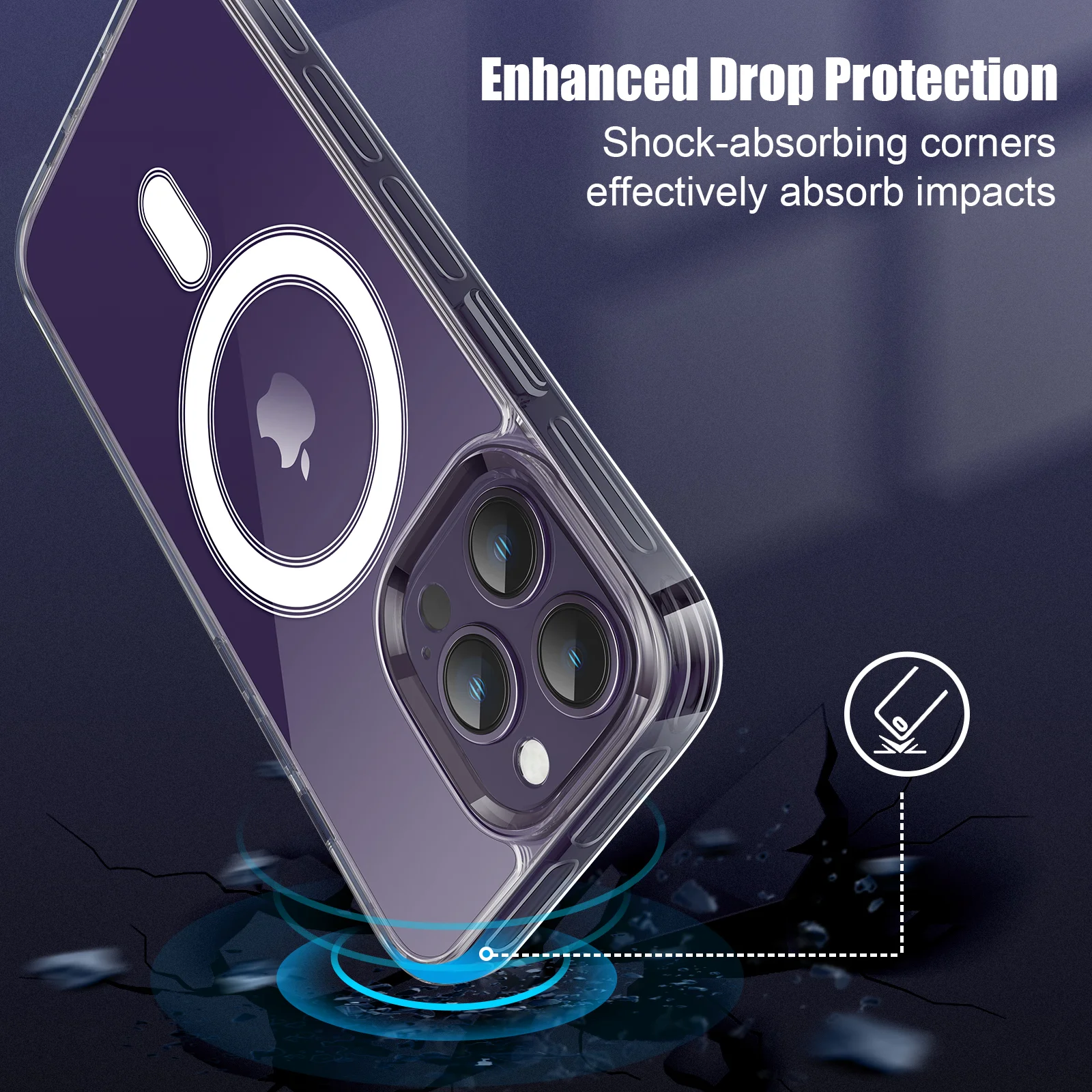 Phonet Mobilskal iPhone 13 Pro - MagSafe Transparent