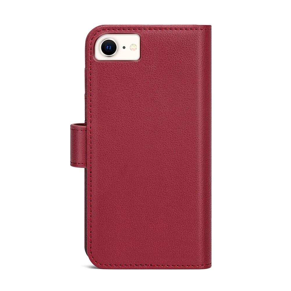 Phonet Plånbok Fodral med Magnet Skal för iPhone SE / 8 / 7 - Röd