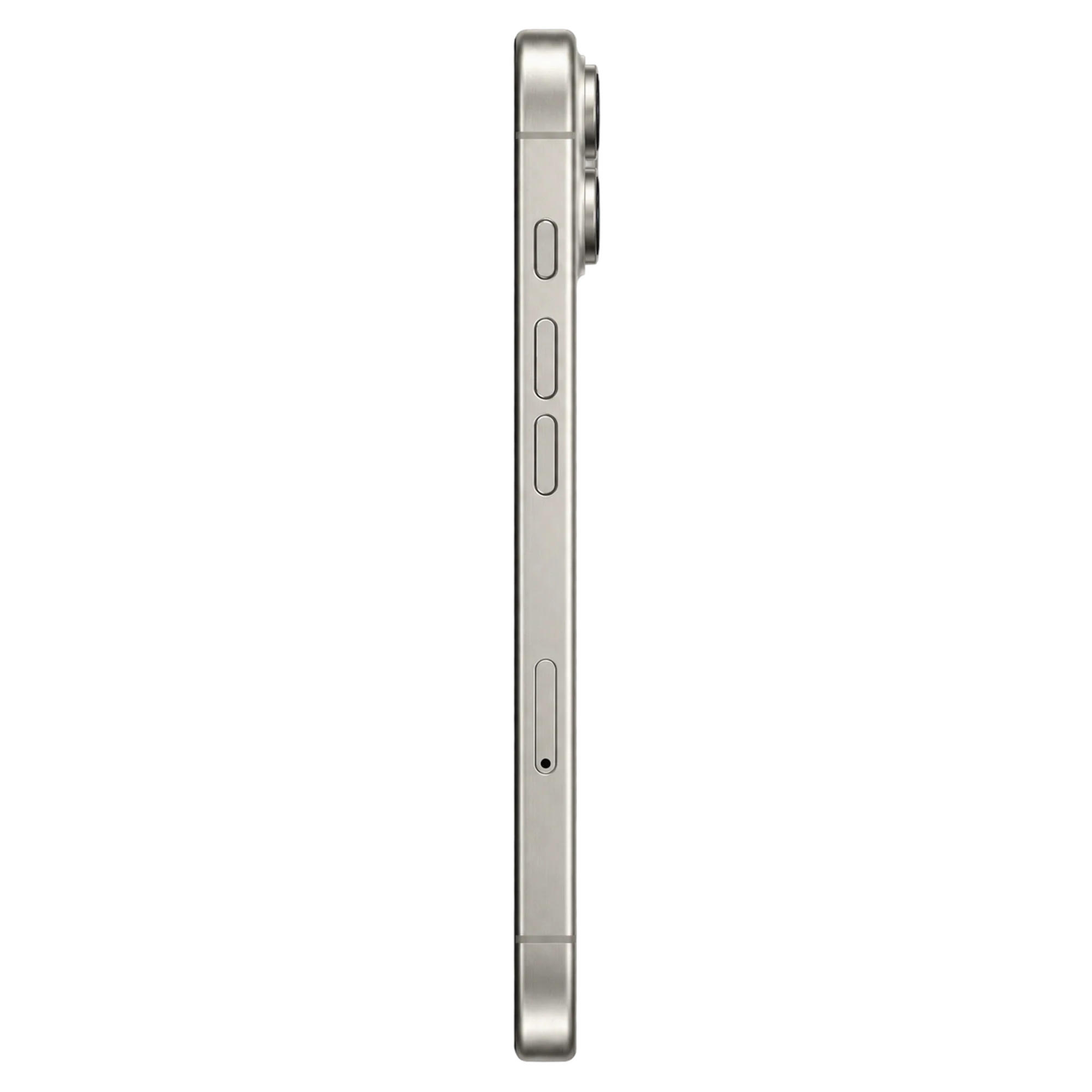 IPhone 15 Pro White Titanium Side