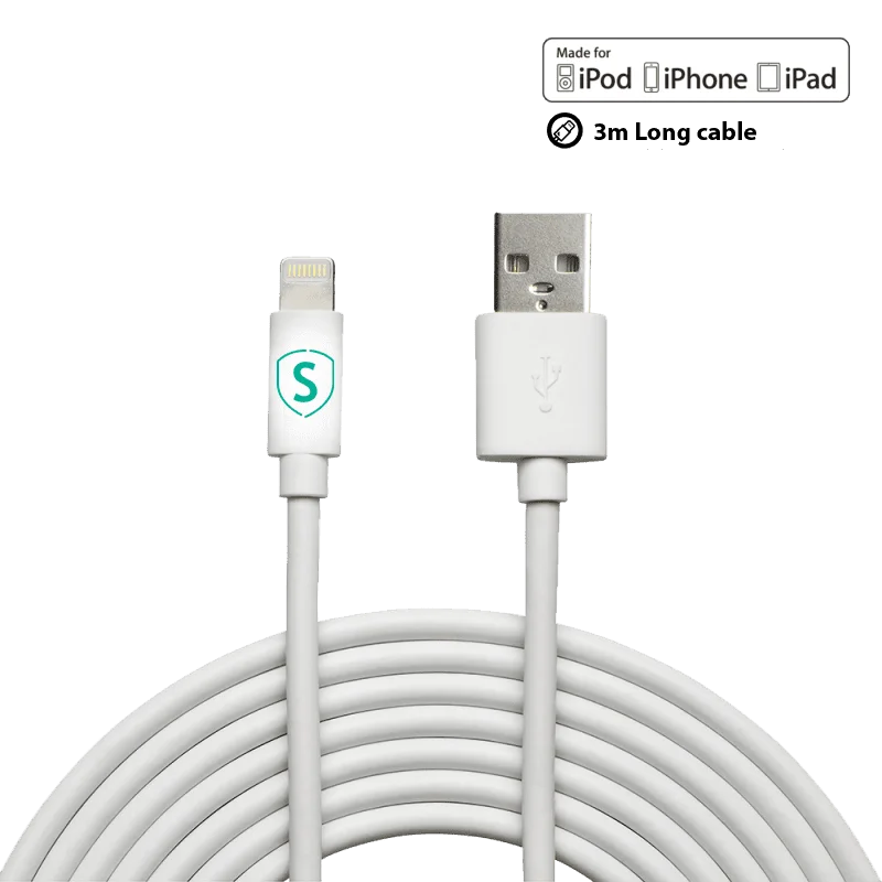 SiGN Lightning-kabel till iPhone / iPad, 2.4A