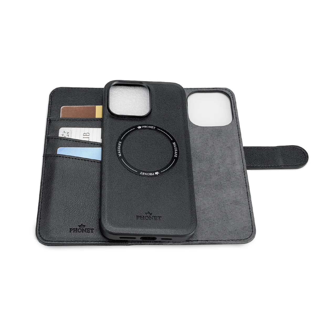 Phonet Magnet Fodral med Magsafe Skal för iPhone 15 Pro - Svart