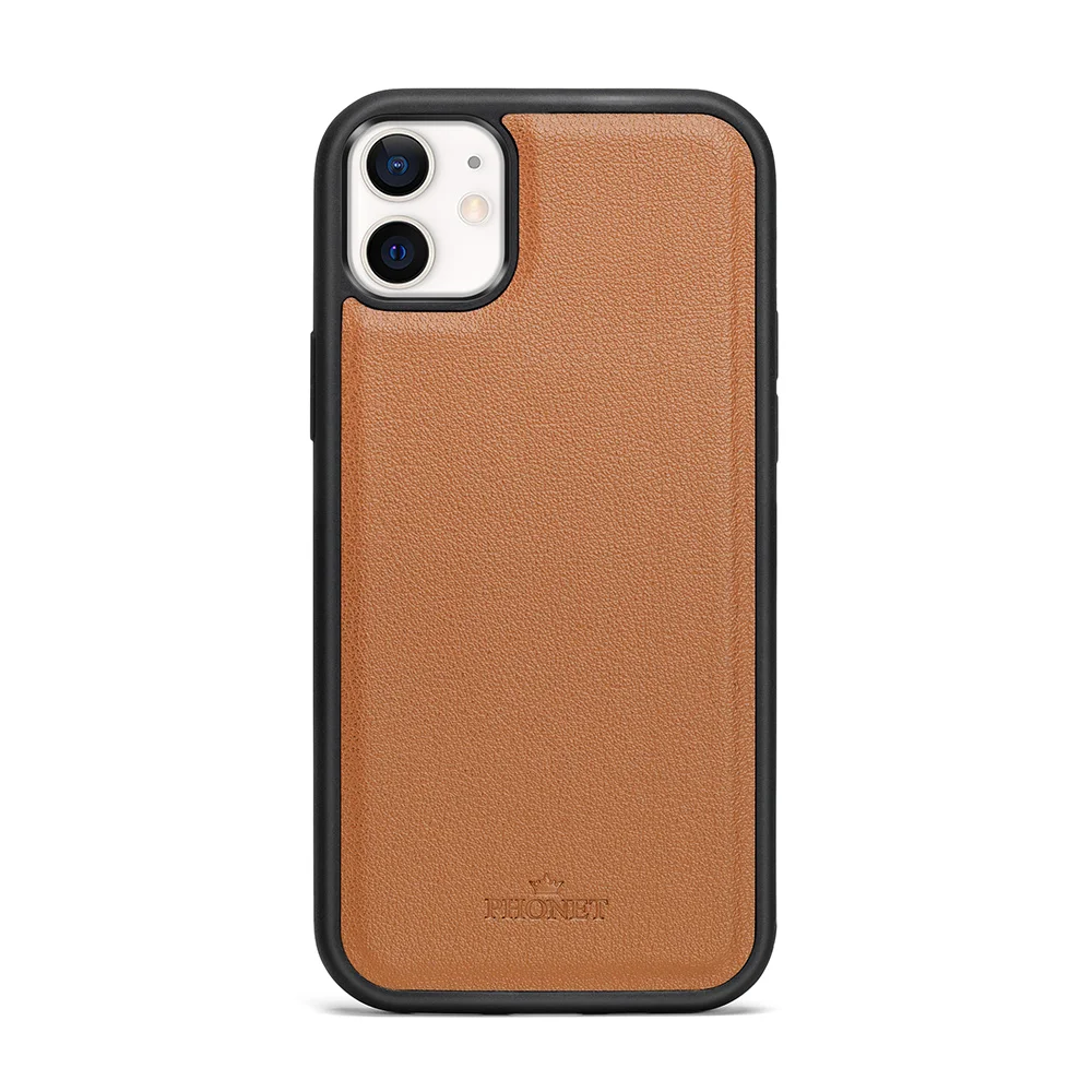 Phonet Plånbok Fodral med magnet Skal för iPhone 11 / iPhone XR - Brun