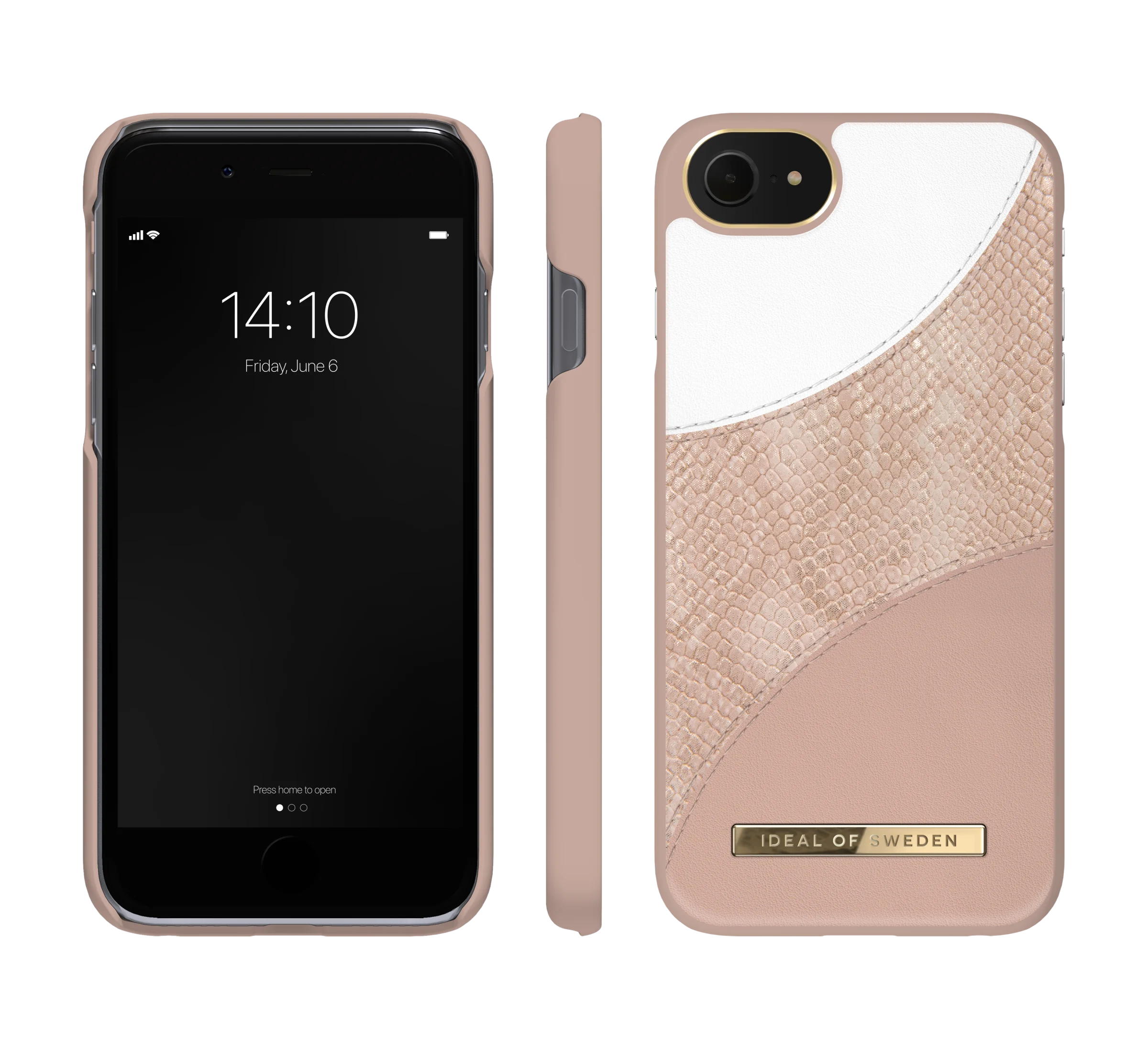 IDeal of Sweden Skal iPhone SE/8/7/6/6S - Blush Pink Snake