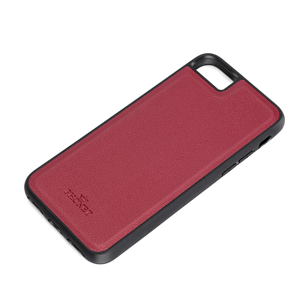 Phonet Plånbok Fodral med Magnet Skal för iPhone SE / 8 / 7 - Röd