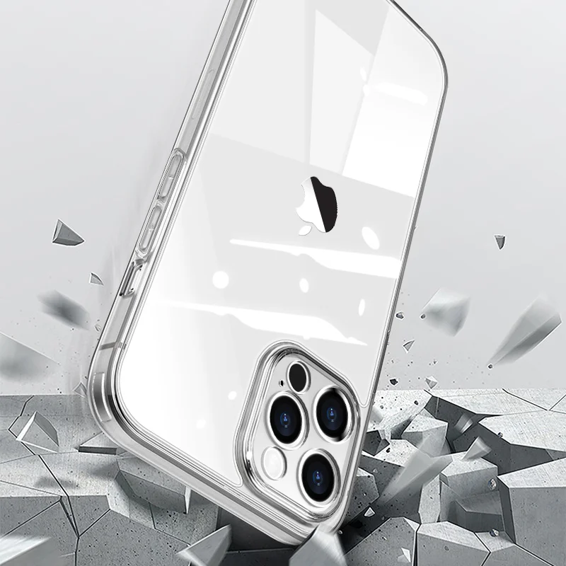 Skal iPhone 12 Pro Max | Phonet Transparent Härdat Glas Mobilskal