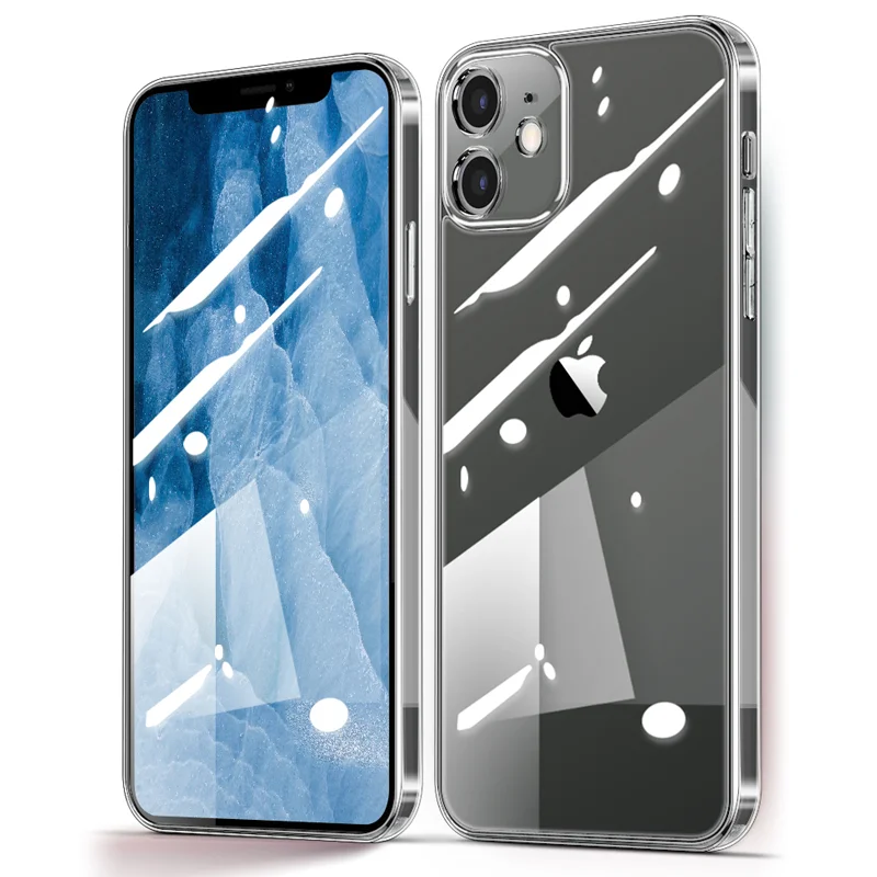 Skal iPhone 12 Pro | Phonet Transparent Härdat Glas Mobilskal
