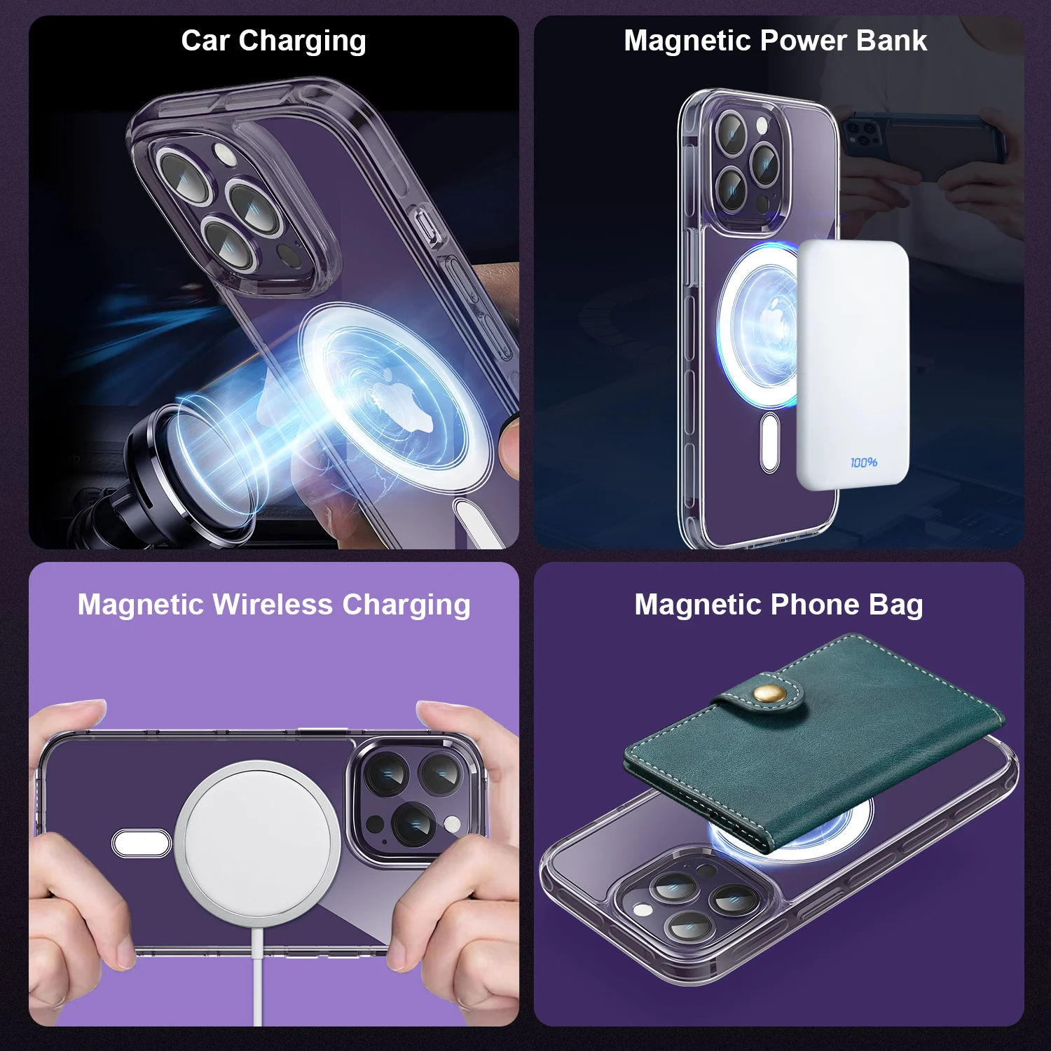 Phonet Mobilskal iPhone 13 Pro - MagSafe Transparent