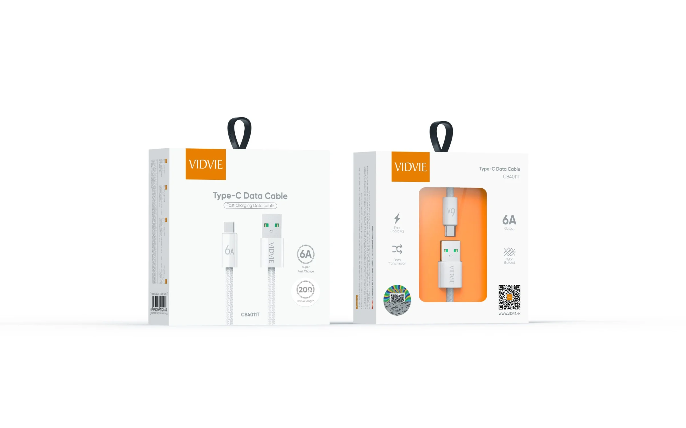 Vidvie – Premium USB-A till USB-C-kabel 200 CM