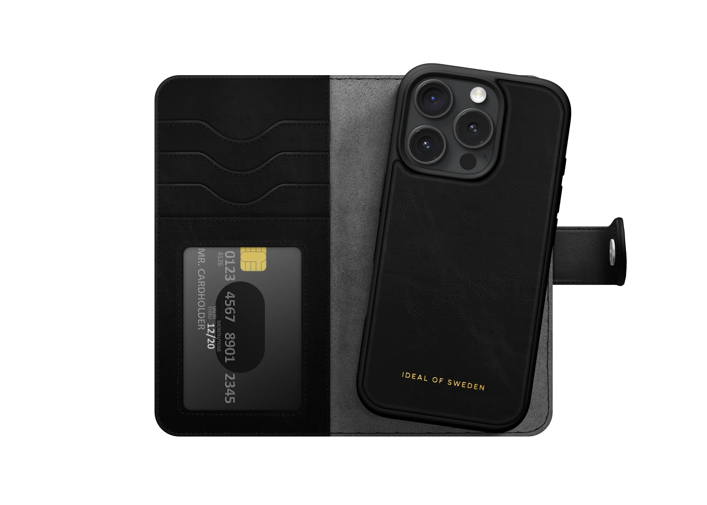 iDeal of Sweden Svart Magnet Wallet+ - iPhone 17 PRO