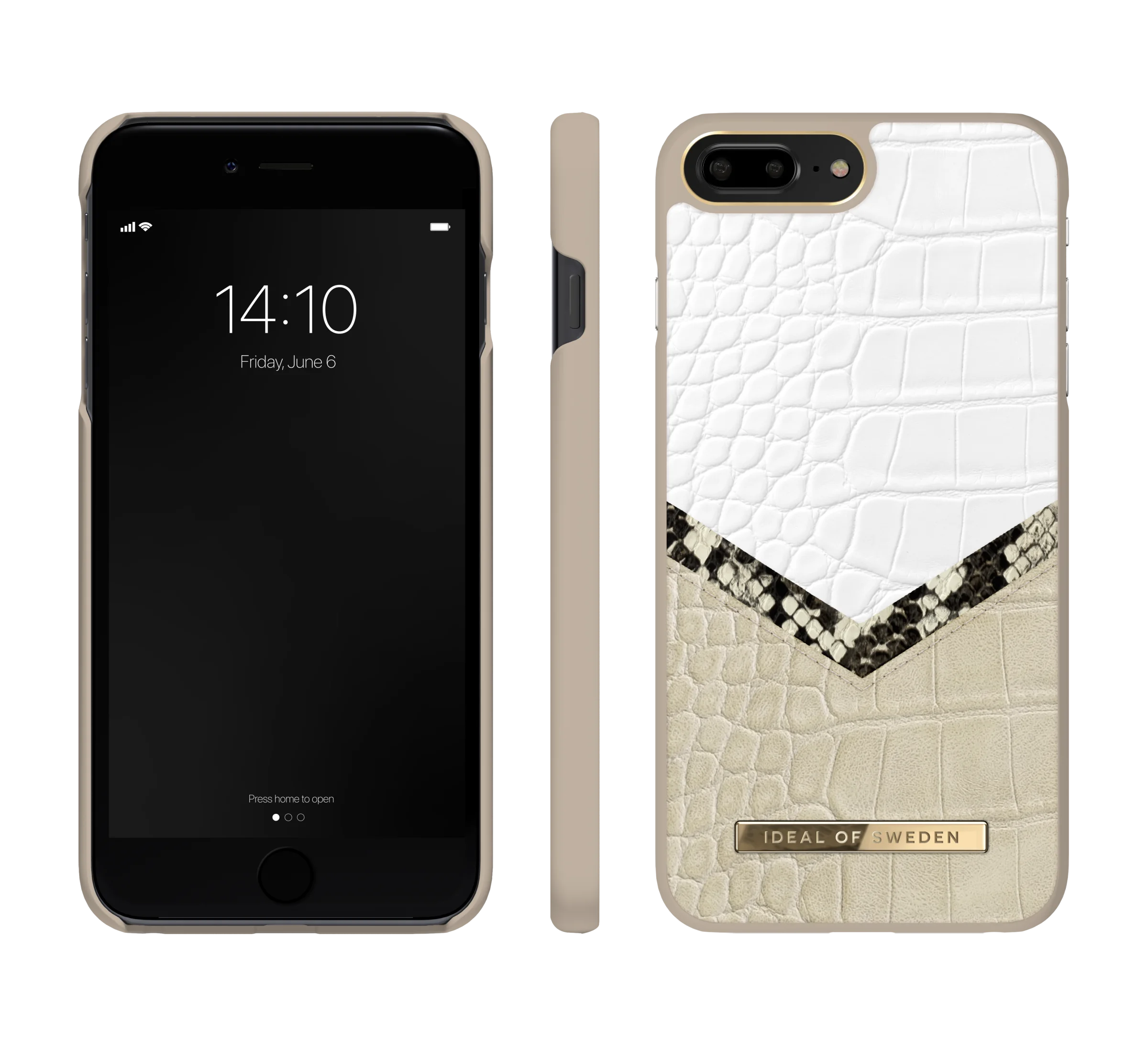 IDeal of Sweden Skal iPhone 8/7/6/6S Plus - Dusty Cream Python